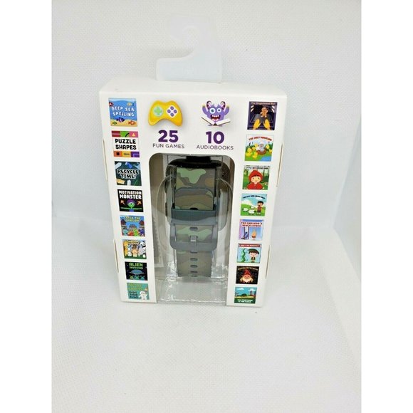 iTech Jr Kids Army Fatigue Camera Touch Screen Audio Books Games Smartwatch - Picture 4 of 12